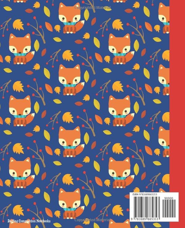 Composition Notebook: Red Fox Composition Book | College Ruled Notebook | Lined Journal | 100 Pages | 7.5 X 9.75" | School Subject Book Notes| Student ... Adult Teacher | Red Fox Composition Notebook image 2