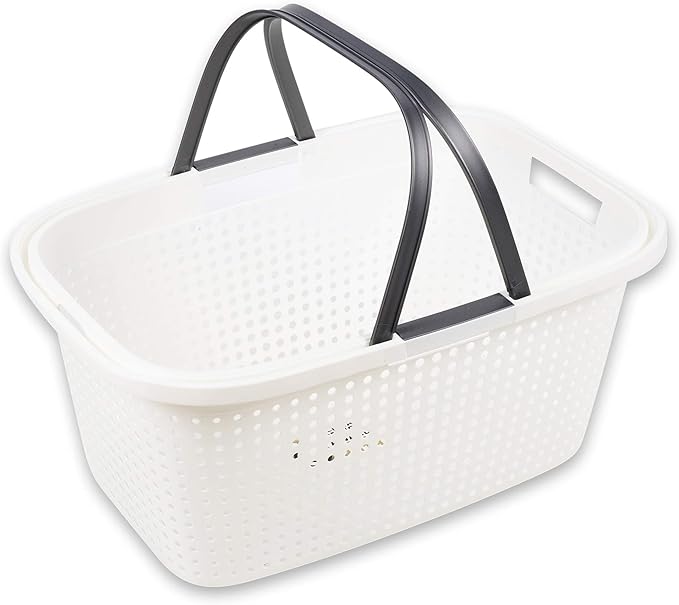 URBNLIVING Large Washing Laundry Basket High Grade Plastic With Large