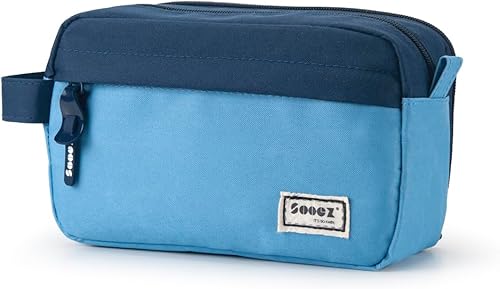 Miniatura 15 de Sooez Estuche para lápices original de alta capacidad, bolsa grande para lápices, estuche organizador para bolígrafos, suministros estéticos
