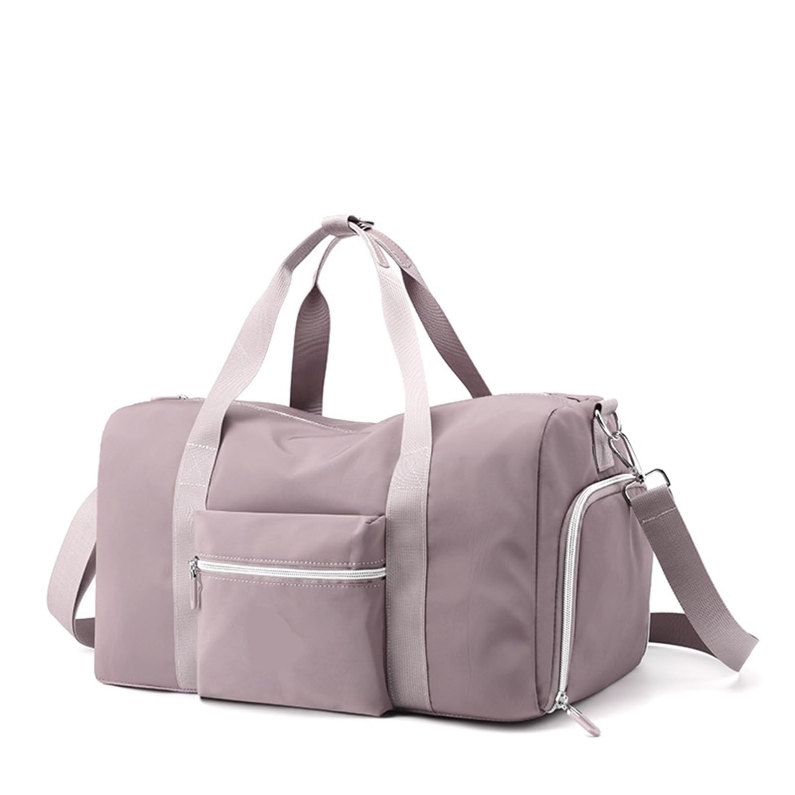 Sporttasche Large Women Hand Luggage Travel Handbags Ladies with Shoe Compartmen Crossbody Bag Swimming Shoulder Bag Tote Sports Gym Bag(Gray)