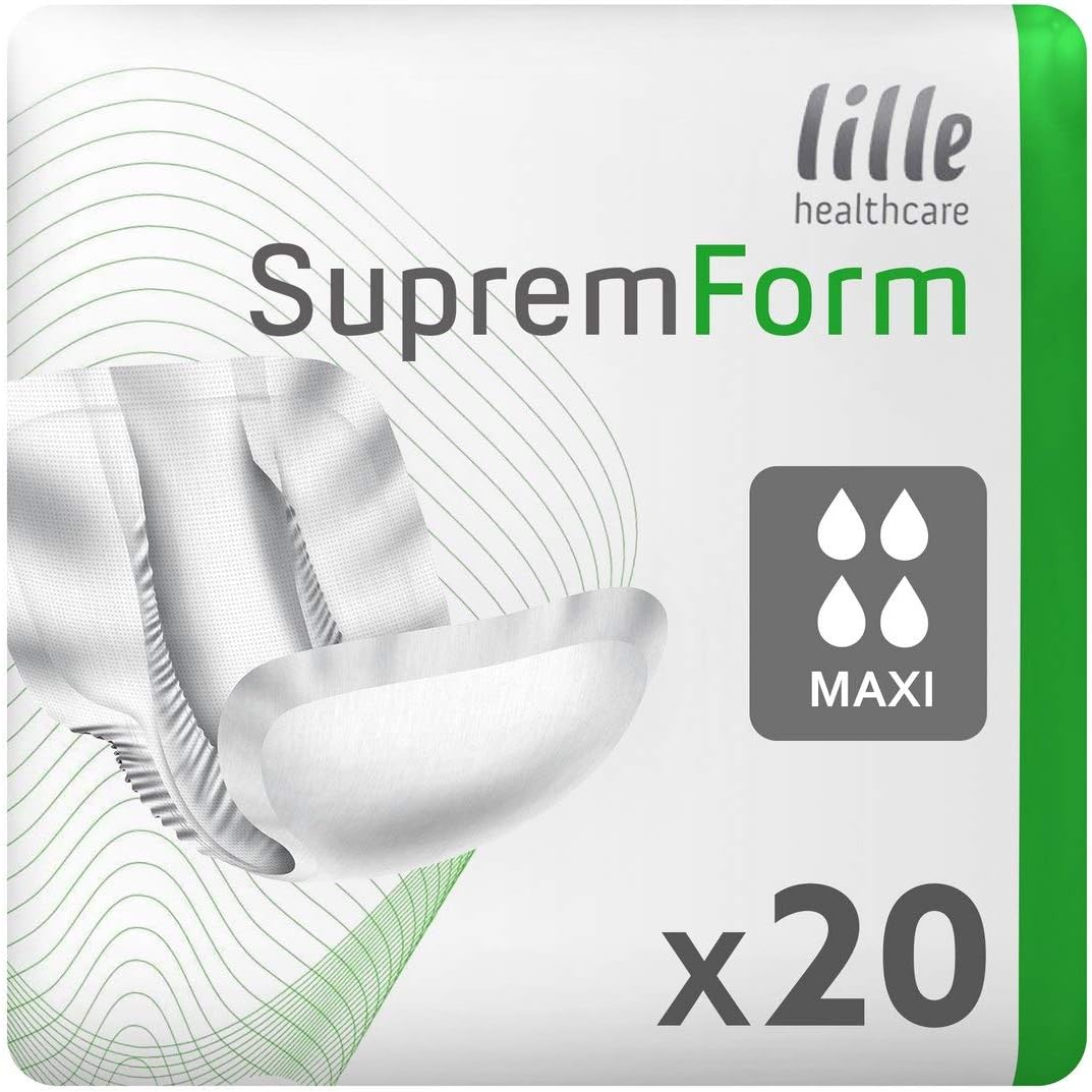 Lille Healthcare Suprem Form Incontinence Pads Maxi (1 Pack of 20
