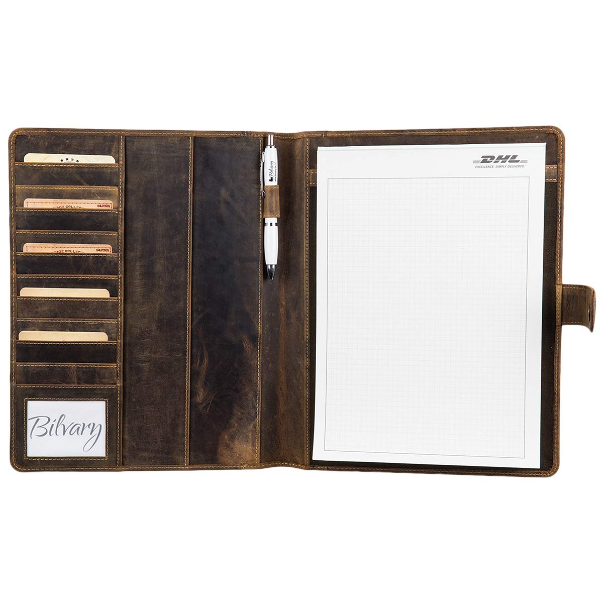 Greenburry Cartella Vintage In Pelle 40 Cm Con Scomparto Per Computer Portatile Braun | Sul - Foto 3