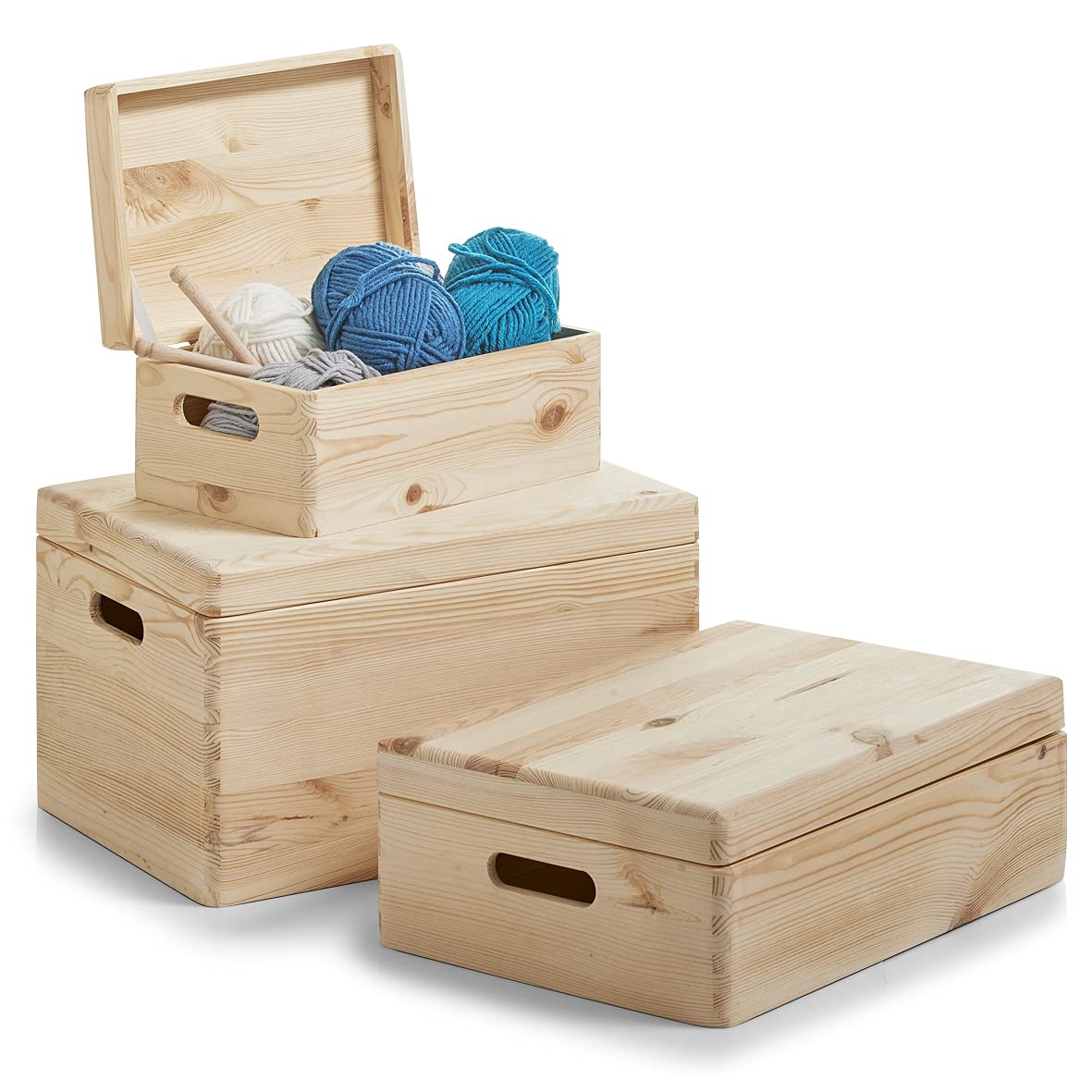 Zeller 13151 Scatola Multiuso, Legno, Beige, 40x30x14 cm