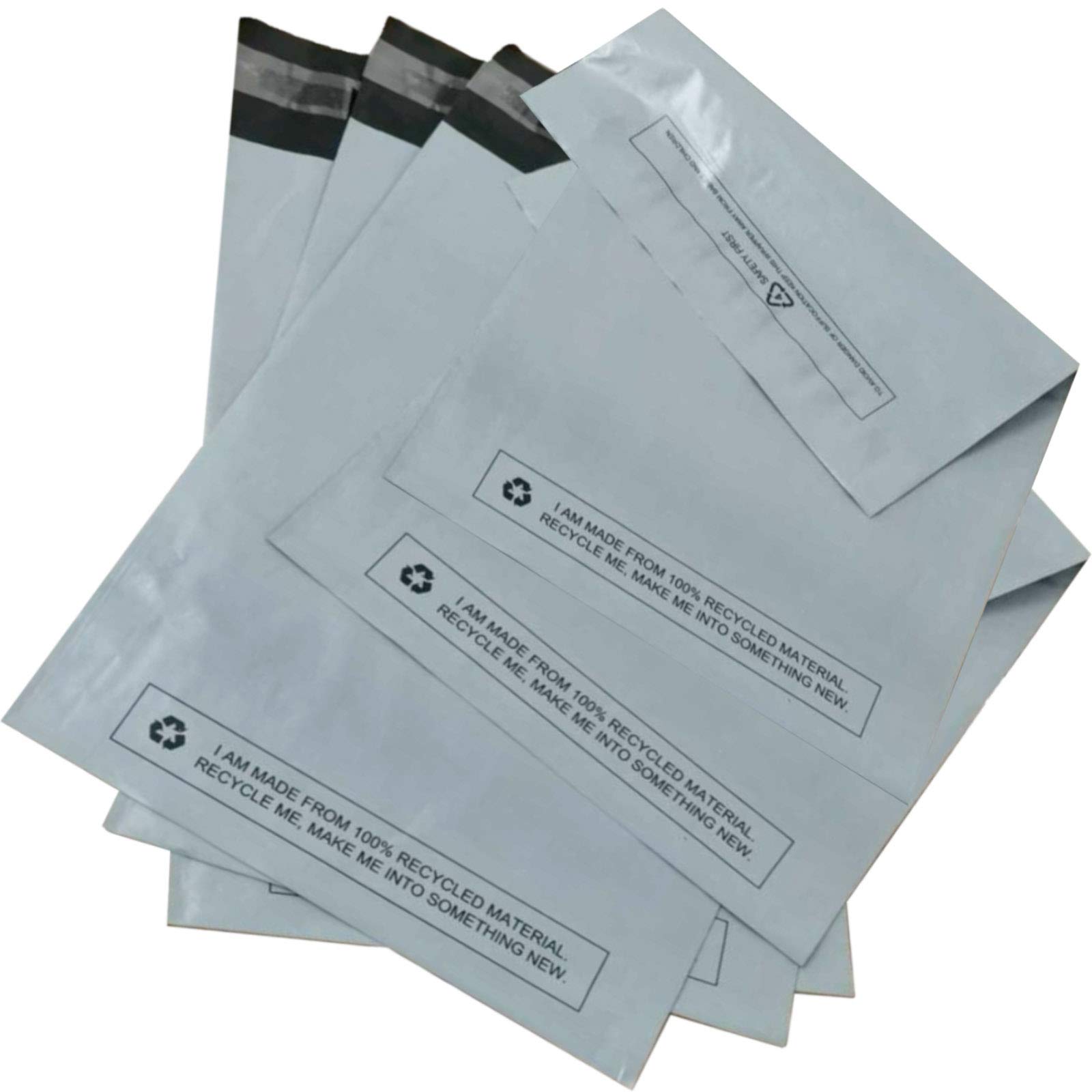 Capra FalconeriStrong 300x Grey Mailing Bags Polythene Self Seal Plastic Envelopes 100% Recyclable Packaging Bags - Parcel Postal Postage Packaging Bags (Size - 6.5 x 9")