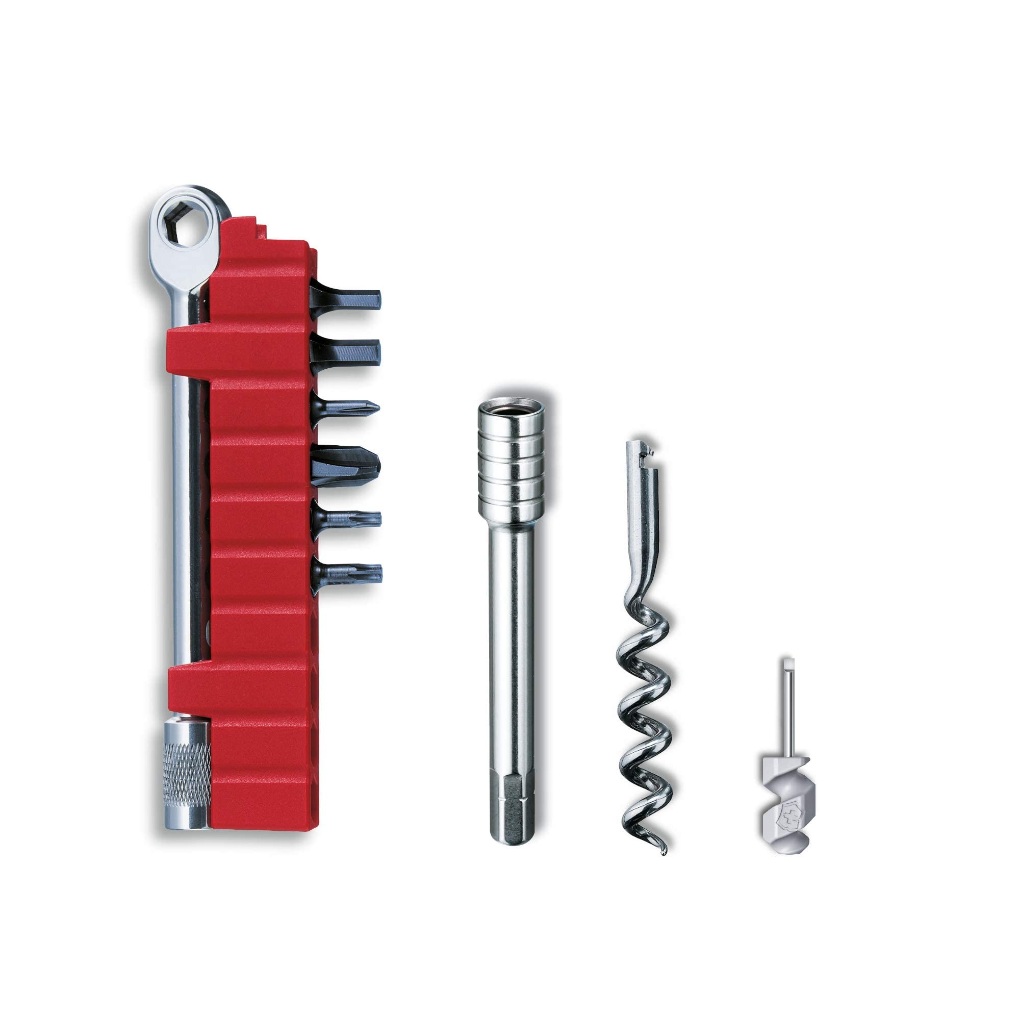 Victorinox Outil Multifonction Swiss Tool Spirit X Plus Ratchet, 36 Fonctions, Swiss Made, Outil Multifonction avec Lame Blocable et Pince à Bec, y c. Étui-Ceinture Nylon, Argent