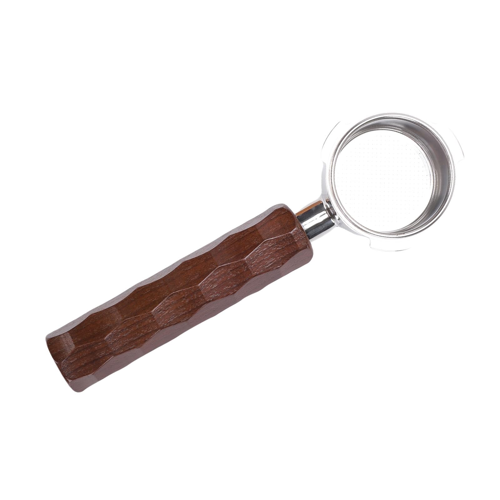 Portafiltro da 51 Mm, Portafiltro in Acciaio Inossidabile con Manico in Legno, Facile da Pulire, Adatto per, Barsetto Mini, Derlla, ACA, Deliziosa Preparazione del caffè