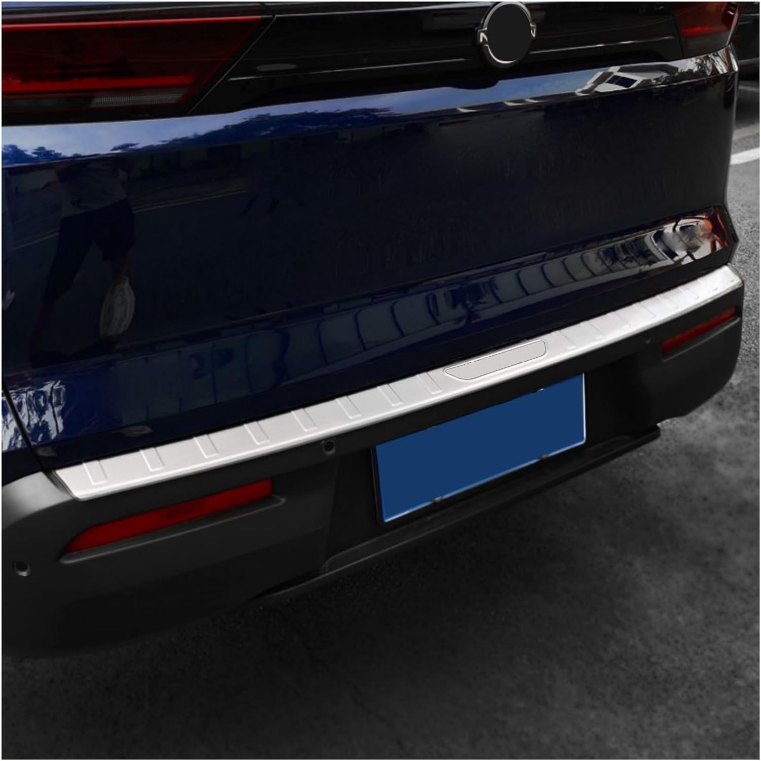 Car Stainless Steel Rear Bumper Trunk Door Plate Fit For Nissan Pathfinder 2022-2025, Silver