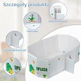AUYAO Składana wanienka dla niemowląt Przenośna wanna dla dzieci Niemowlęca wanienka antypoślizgowa Deska prysznicowa do podróży dla niemowląt Składana wanna prysznicowa Mini basen do kąpieli dla
