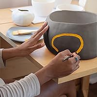 Vista 2 de ReArt Arcilla natural seca al aire, arcilla de cerámica, arcilla de modelado multiusos de 20 libras para esculpir, modelado a mano y lanzamiento