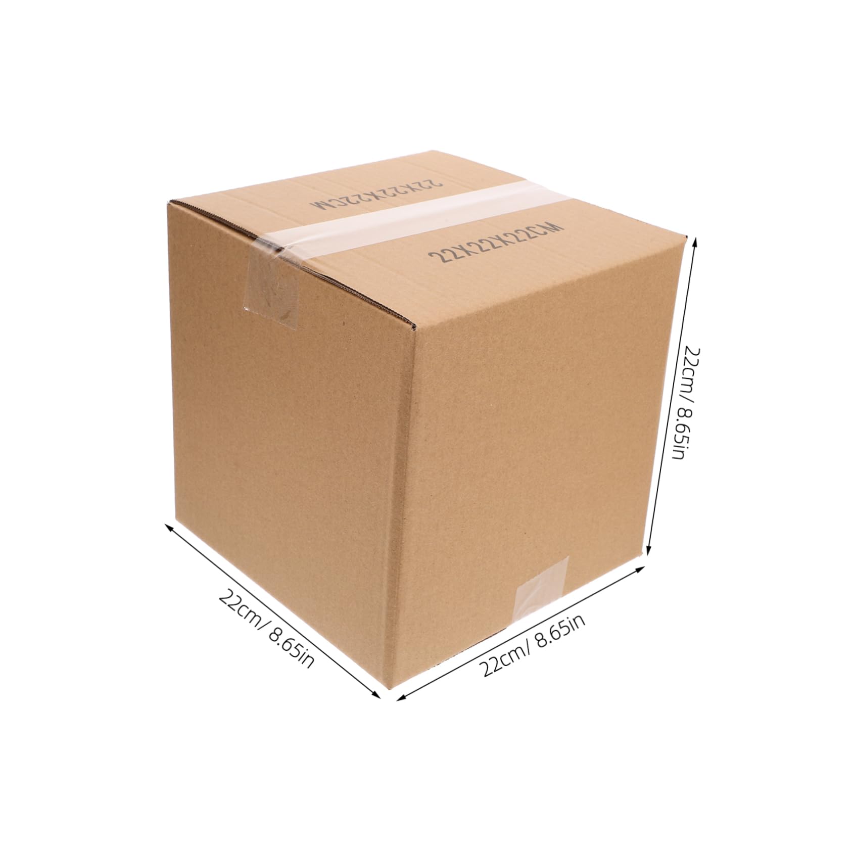 5 Stück Quadratische Umzugskartons aus Papier, Braun | Extra Starke Verpackungskartons, Kleine Kartonboxen, für Packen und Transport