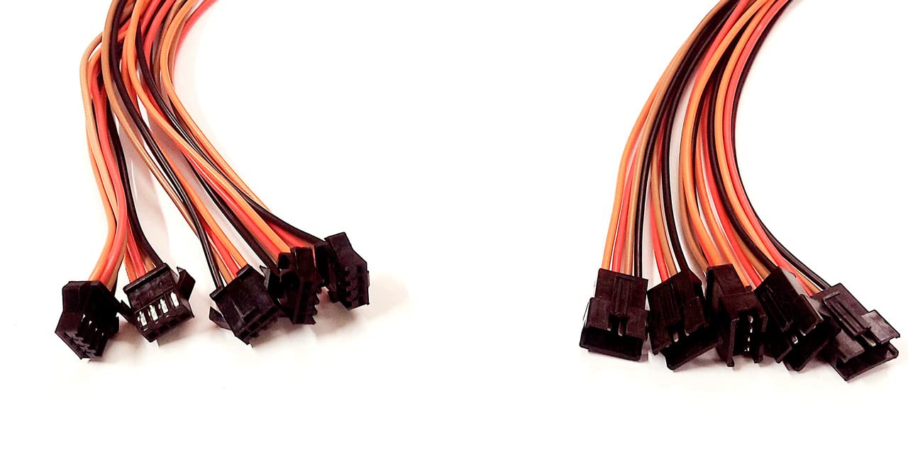 ERH India (Set of 5) JST Connector Wire 4 Pin Male and Female Locking Type Connector Cable for DIY Electronic Projects-image-11