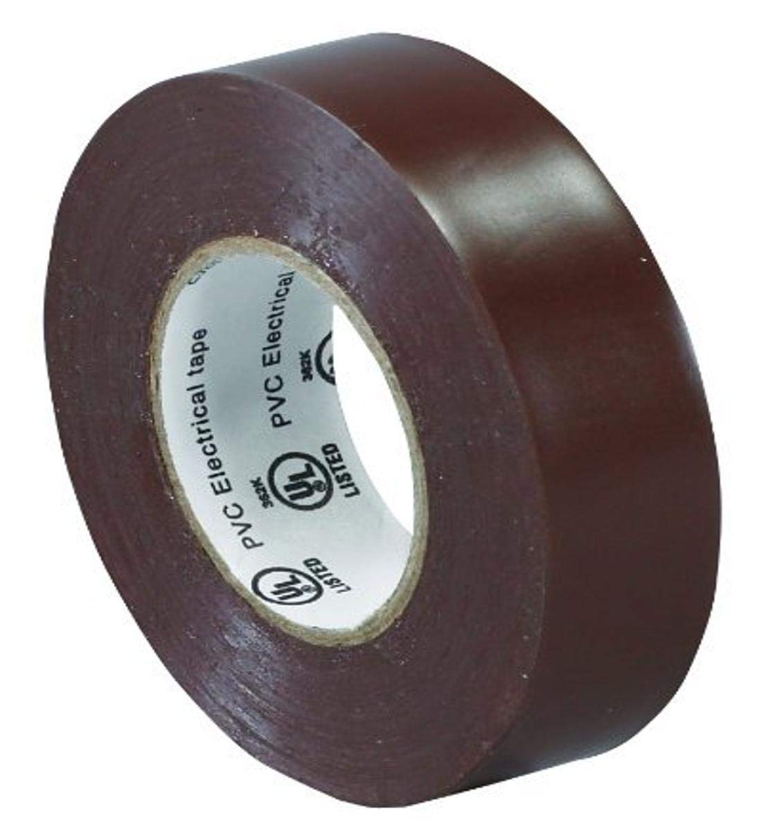 Aviditi Brown Electrical Tape, 3/4 Inch x 20 Yards, UL Listed, Vinyl Tape to Repair, Splice and Bundle for All Electrical and Wiring Projects (200 Rolls)