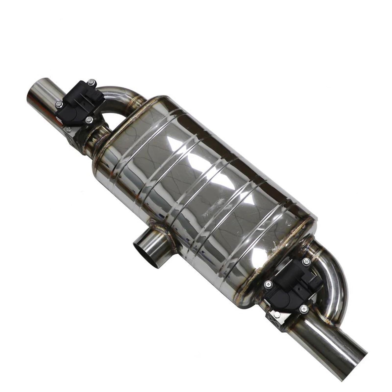 Terminale Di Scarico Auto Con Valvola Elettrica - Acciaio Inox, Controllo Remoto, Design T Universale - Foto 2