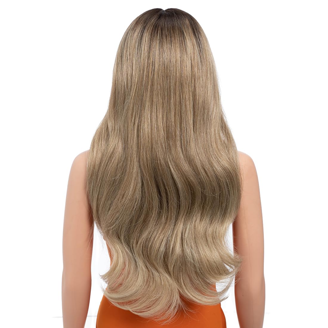 Highlight Lace Front Wigs Synthetic Body Wave Wear 13x4x1 T-Part Lace 24 Inch Pre-Plucked HD Glueless Ombre Lace Front Wig for Black Women TATHL 10A/6C/24J - Image 4