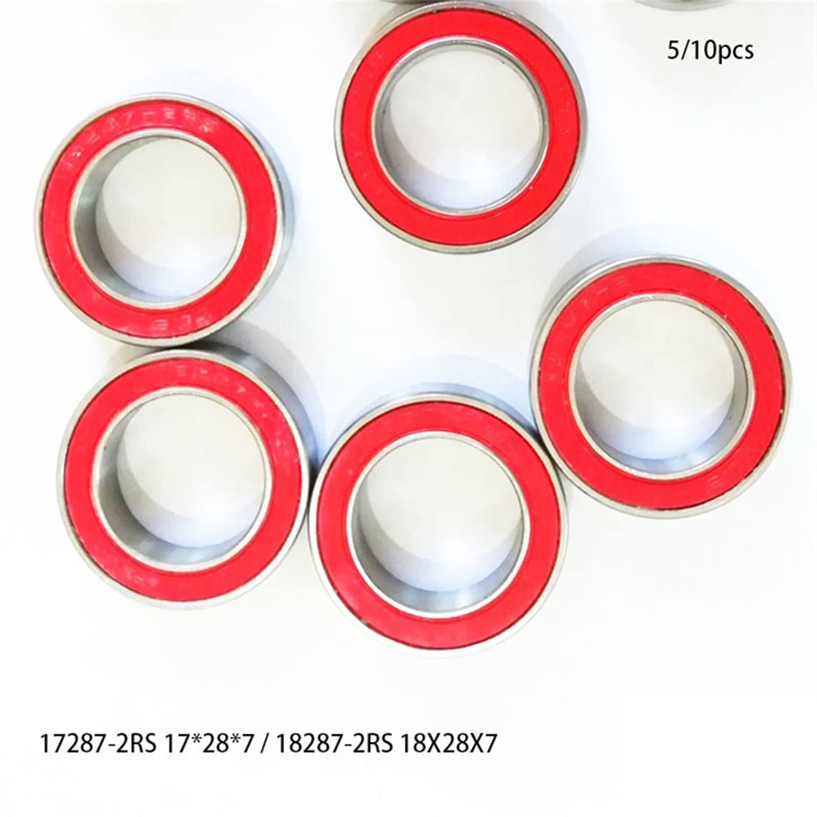 2 Cuscinetti A Sfera 17287-2RS 17x28x7mm - Per MTB E Bici Da Strada