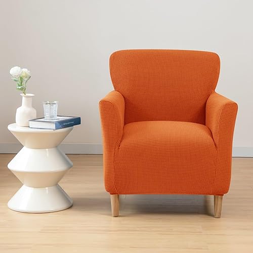 Miniatura 6 de XMAYODS Funda elástica para silla de club, fundas para silla de bañera, funda suave para sillón, protector de muebles extraíble, funda para silla de