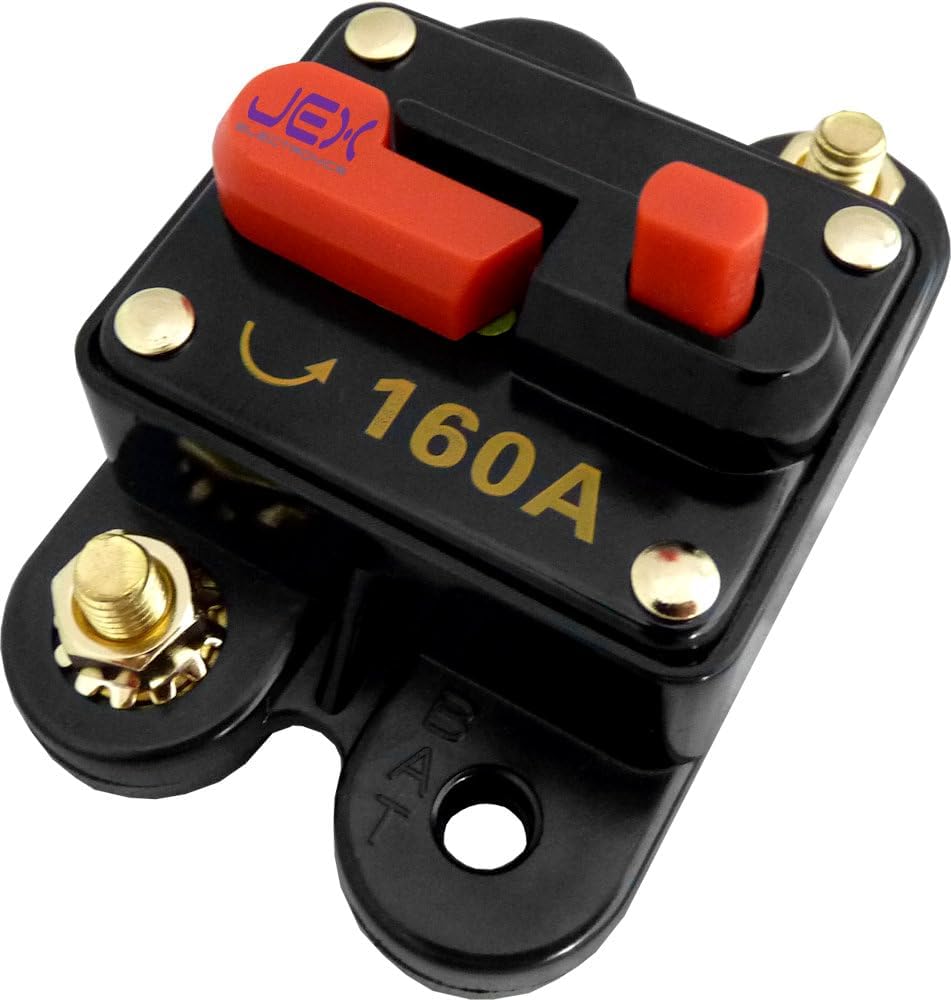 160 Amp in-Line Circuit Breaker Stereo/Audio/Car/RV 160A/160AMP Fuse 12V/24V/32V