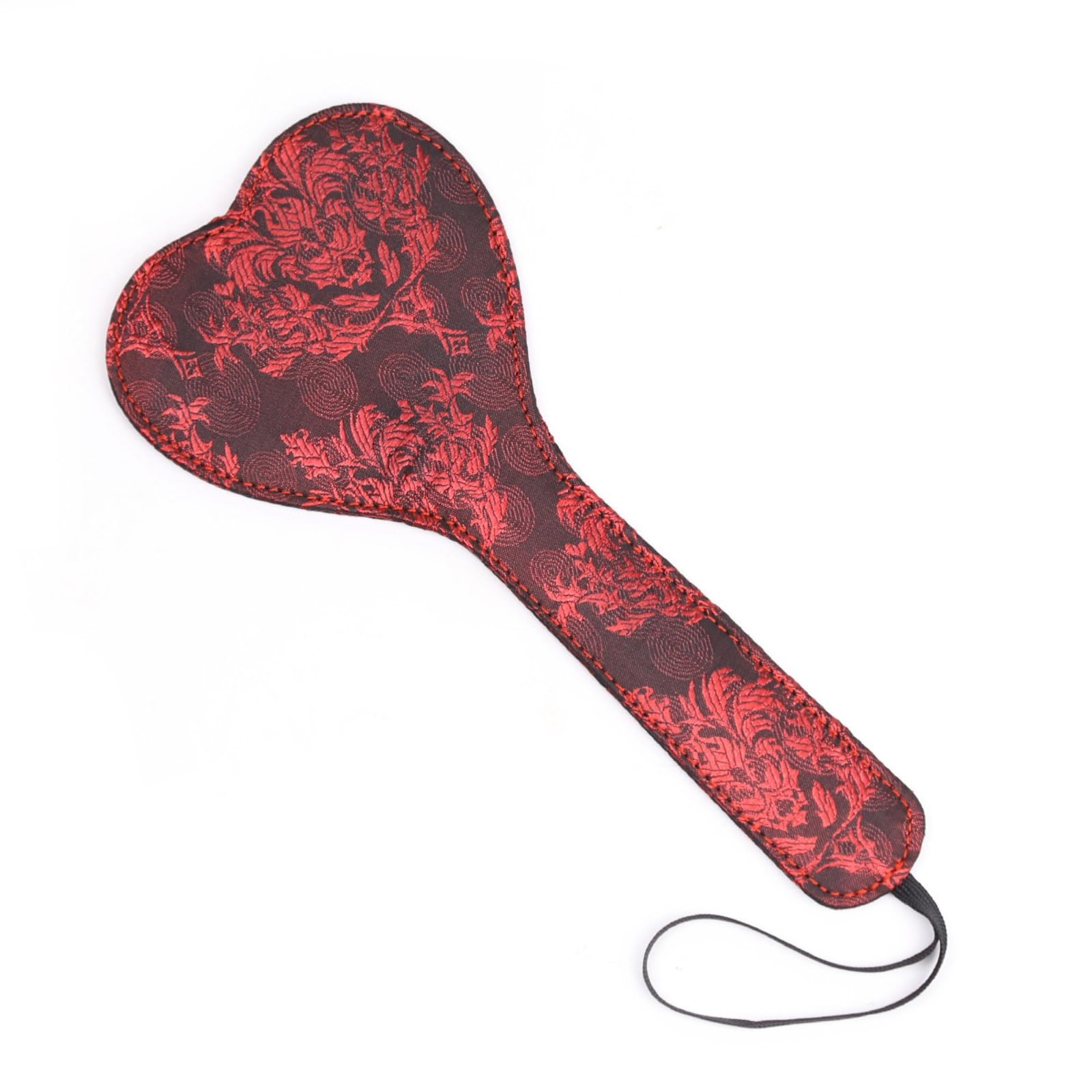 Genérico Látigo Ecuestre Estilo Chino Rojo y Negro batido, Longitud Total Unos 28cm-ESRB60