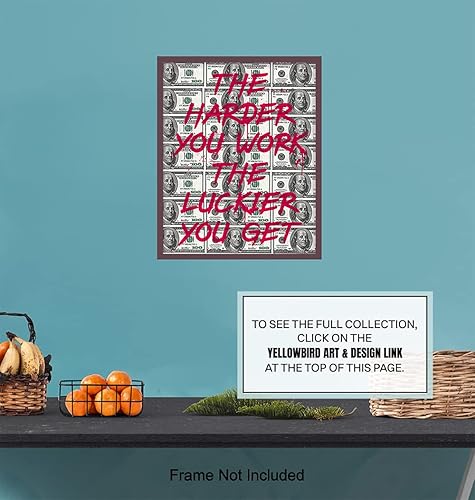 Miniatura 7 de Arte de pared motivacional, carteles motivacionales, 8 x 10 pulgadas, decoración de pared de oficina en casa, arte de oficina, citas positivas,