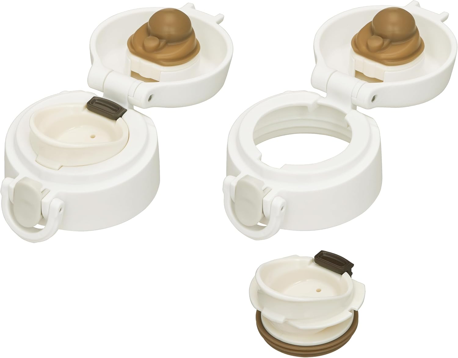 Thermos JOF-500 AWH Water Bottle, Vacuum Insulated Portable Mug, 16.9 fl oz (500 ml), Alpine White, Easy to Clean and Easy to Clean, Ultra Lightweight, Compact Type, One Touch Open, Stainless Steel,