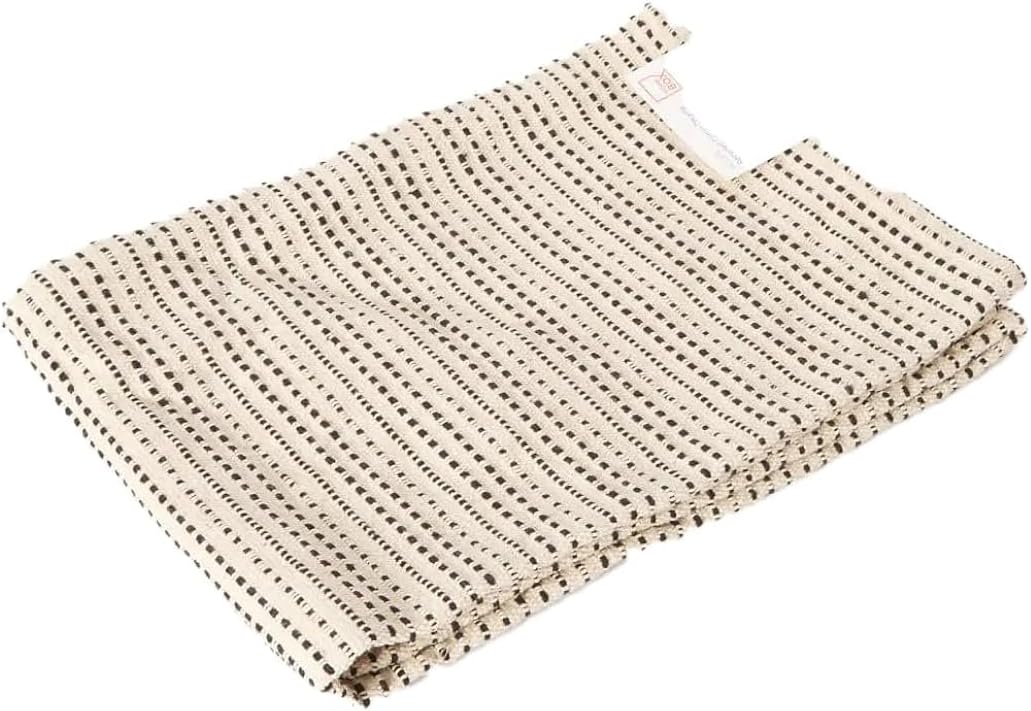 HomeBoxAllan Recycled Cotton Dhurrie for Living Room, 180 cm x 120 cm Size, Beige