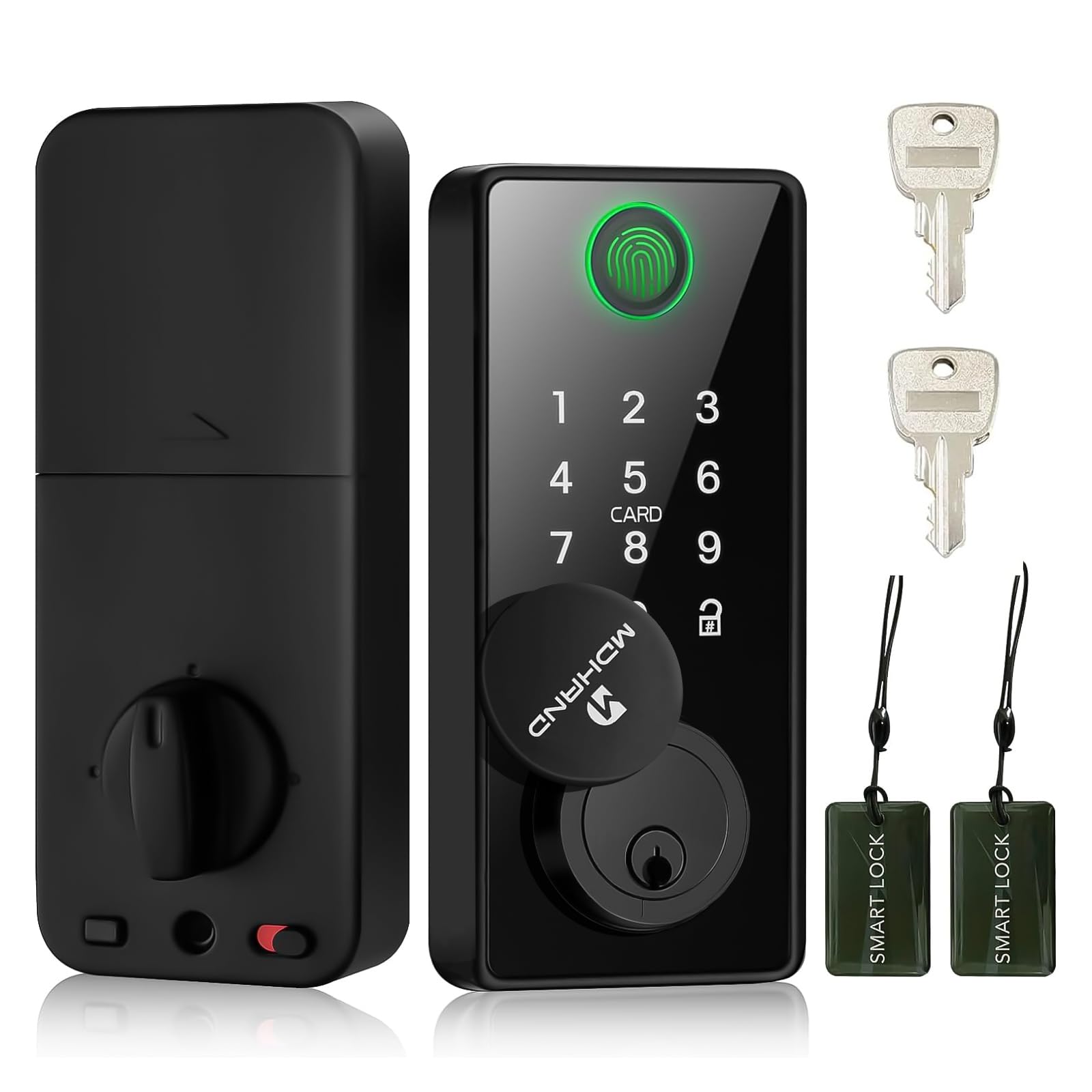 Sponsored Ad - MDHAND Fingerprint Door Lock, Keyless Entry Door Lock,Smart Door Locks for Front Door with App Remote Control, Smart WiFi Deadbolt Lock, Touchscreen Keypad Deadbolt, Auto Lock, Easy Installation