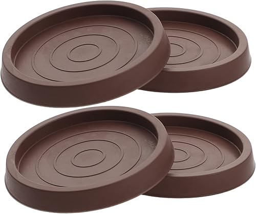 Tofficu 4 tapones para silla para evitar deslizamientos de piano, tazas de ruedas para suelos de madera dura, tapón de cama, silla circular,
