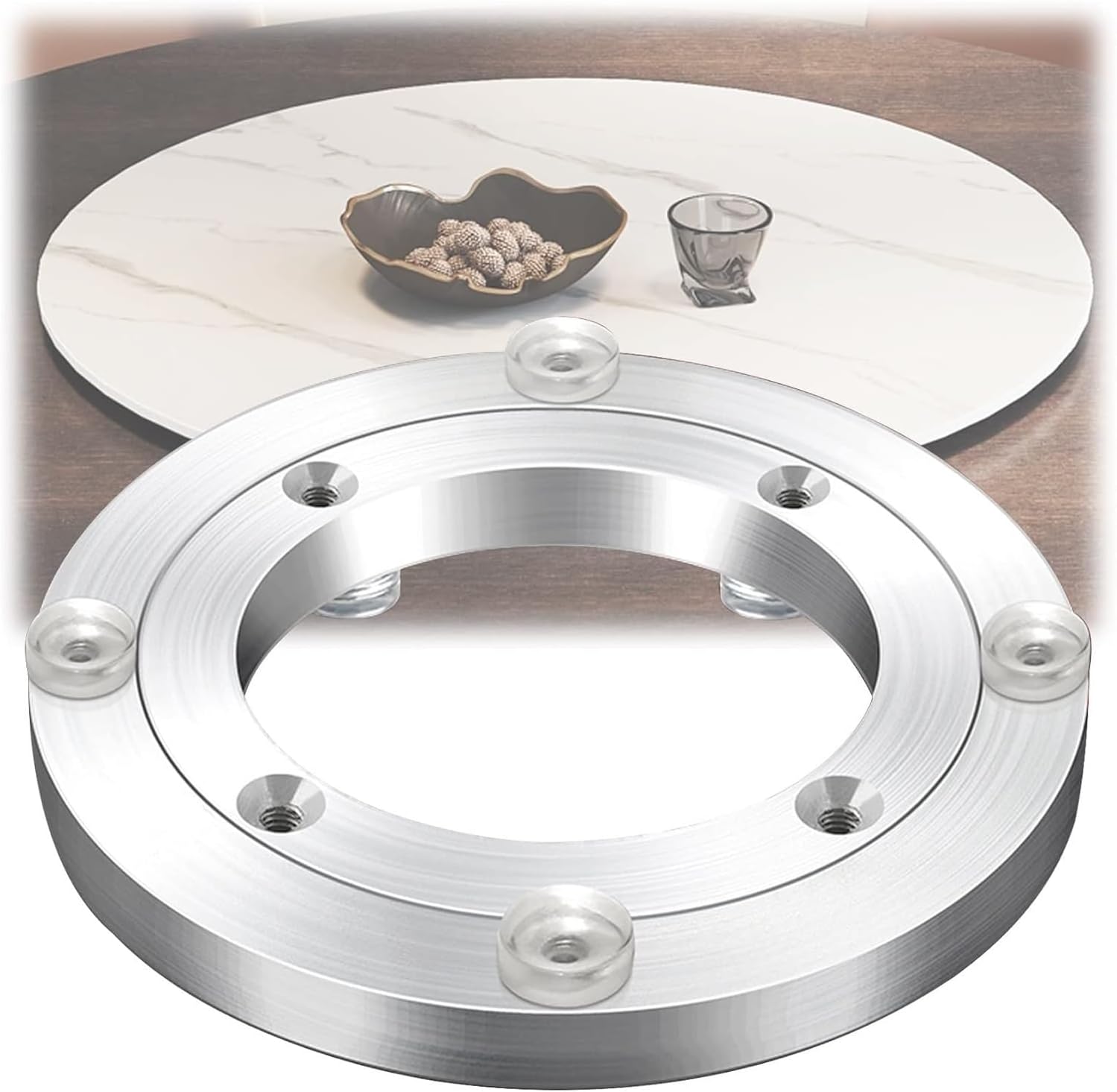 Lazy Susan，Ball Bearings， Table Turntable Base Bearing 360° Rotating Lazy Susan Ball for Dining TV Computer Monitor(35 cm (14"))