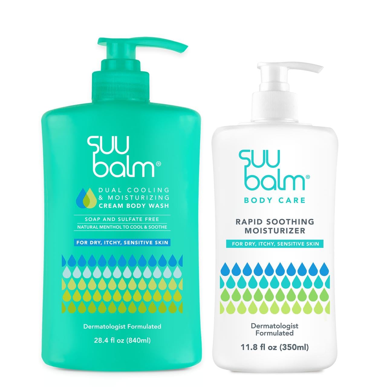 Suu Balm Body Wash 28 4 fl oz and Anti Itch Relief Cream 11 83 fl oz bundle