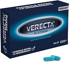 Verecta Platinum | 55 Men's Endurance Capsules with L-Arginine, Ginseng, Maca | Micro Blood Circulation, Testosterone | Endurance, Energy & Performance | Quality EN