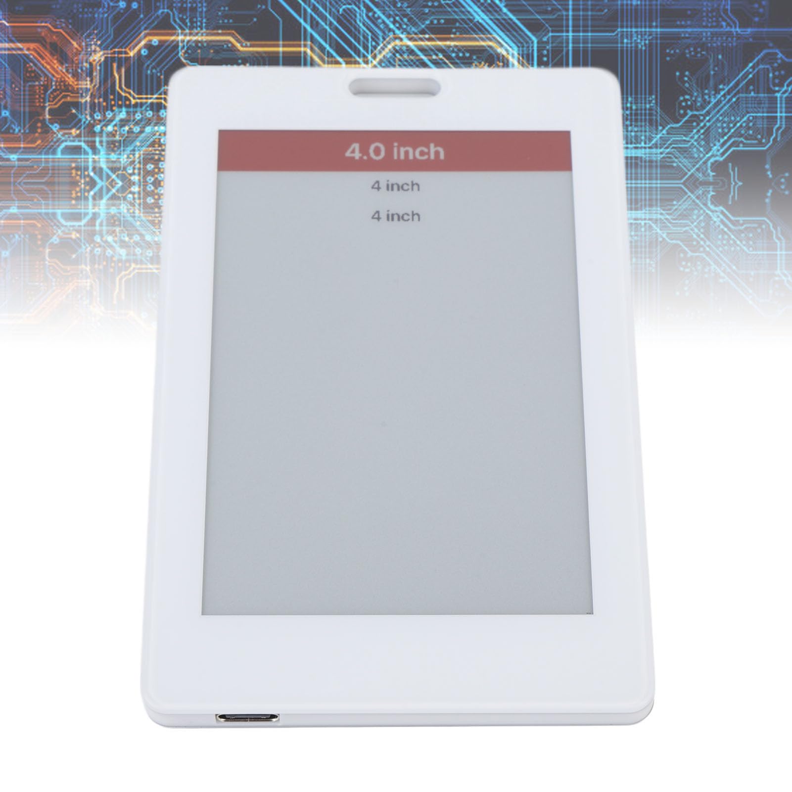 GOWENIC Elektronischer Mitarbeiterausweis, 4 Zoll E-Papier, Tintenbildschirm, Bluetooth, NFC, mit Umhängeband für Unternehmen und Studenten