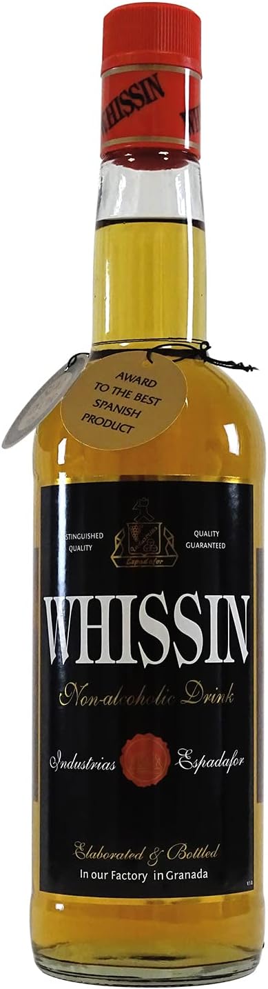Whissin 0.0% 70cl Alcohol Free Whiskey Alternative, Non Alcoholic Spirit