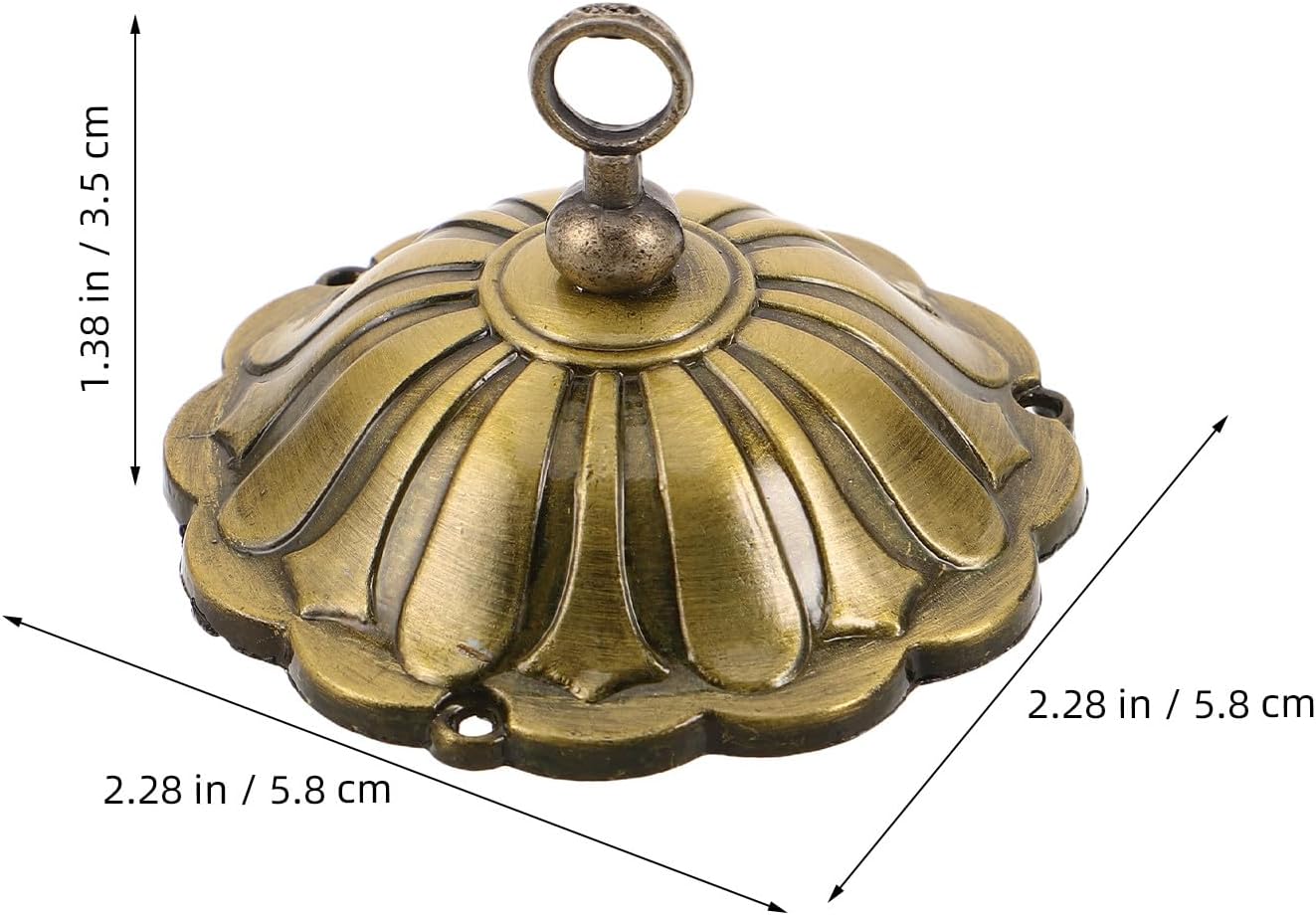 4pcs Antique Bronze Wind Chime Caps, Zinc Alloy DIY Craft Fittings image 2