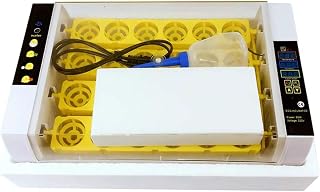 AIZYR 24 Eggs Incubator, Digital Fully Automatic Egg Hatcher Machinewith Temperature Control and Led Display for Chicken Eggs,UK Plug