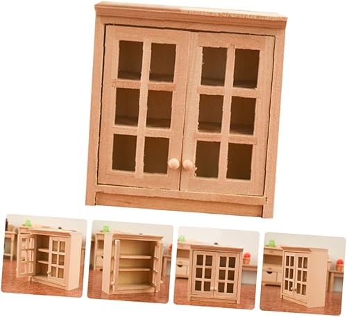 Miniatura 2 de Cabilock Mini mueble de pared para armario de pared, estantería, gabinete, mesita de noche, mini muebles de bricolaje, mini muebles de casa,