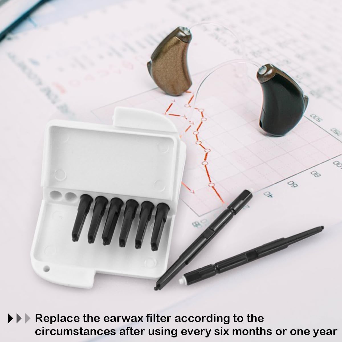 8Pcs Ear Wax Guard Hearing Aid Filters Replacement Wax Protector Hearing Amplifier Hearing Aid Accessory Disposable Cleaning Tool Prevent Cerumen Dust