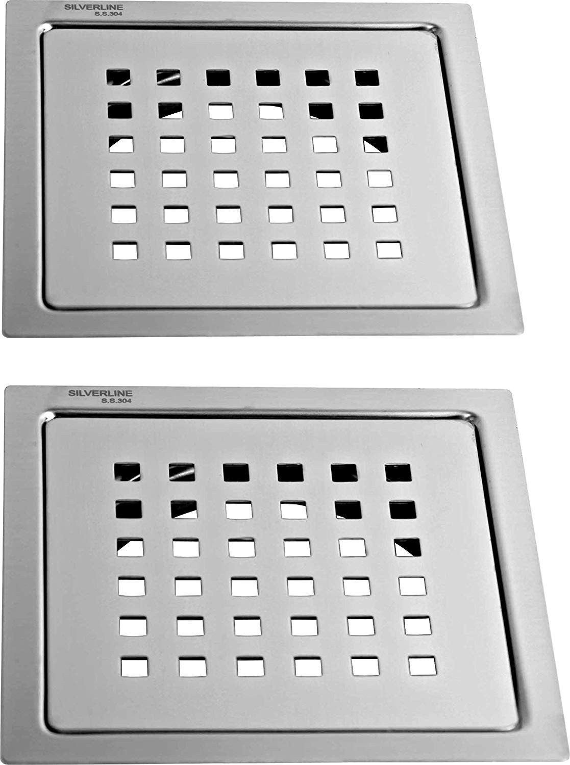 Silver Line 18/8 Stainless Steel Matt Finish Grade 304 Bathroom and Kitchen Floor Water Drain Grating, Jali (SS-125-2) (B07VZWJ8VM) Amazon Price History, Amazon Price Tracker