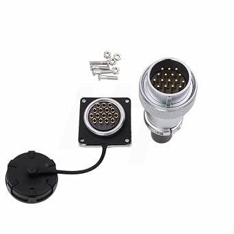 WS28 16 Pin Aviation Circular Power Electrical Connector 10A Male Plug Female Socket Dustproof Heavy Duty Industrial Electrical High Voltage 14awg