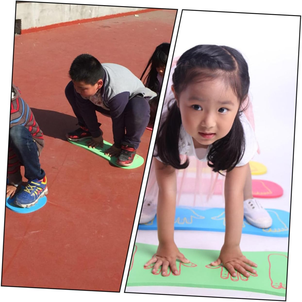 2Pcs Balanced Boards EVA Training for Hand-foot Coordination Exercise Non-slip Plaything for Indoor Outdoor Sensory Development