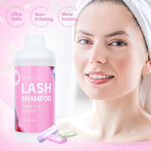 Miniatura 29 de Limpiador de extensiones de pestañas Aloe 1L Natural Lash Extension Shampoo Professional Eyelid Foaming Cleanser Parabenos & Sulfate Free