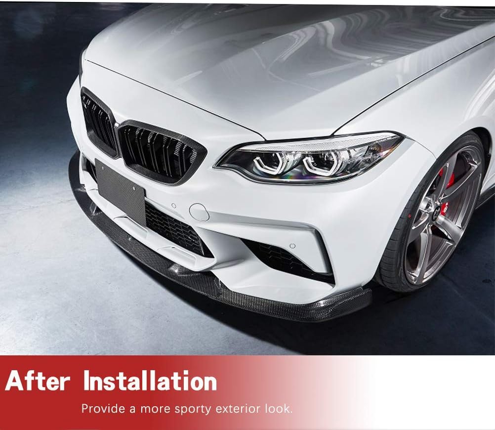 Carbon Fiber Bumper Lip fits for BMW 2 Series F87 M2 Competition Coupe 2018-2020 Front Under Spoiler Air Dam Front Lip Spoiler Factory Outlet