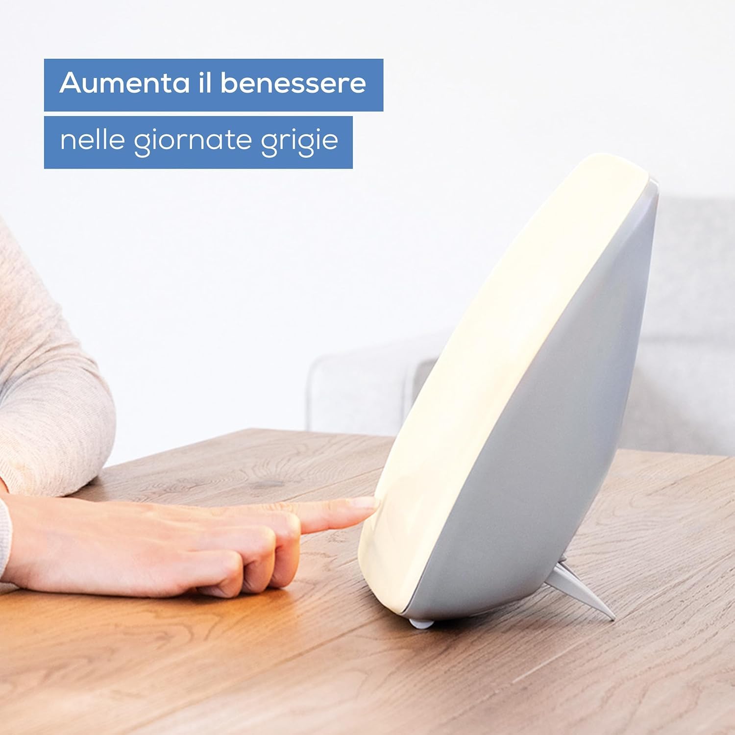Beurer TL 41 Touch Lampada a Luce diurna LED, Fototerapia 10.000 Lux contro la Carenza di Luce, Dispositivo Medico, Base Pieghevole, Controllo Touch, Superficie 22x20 cm