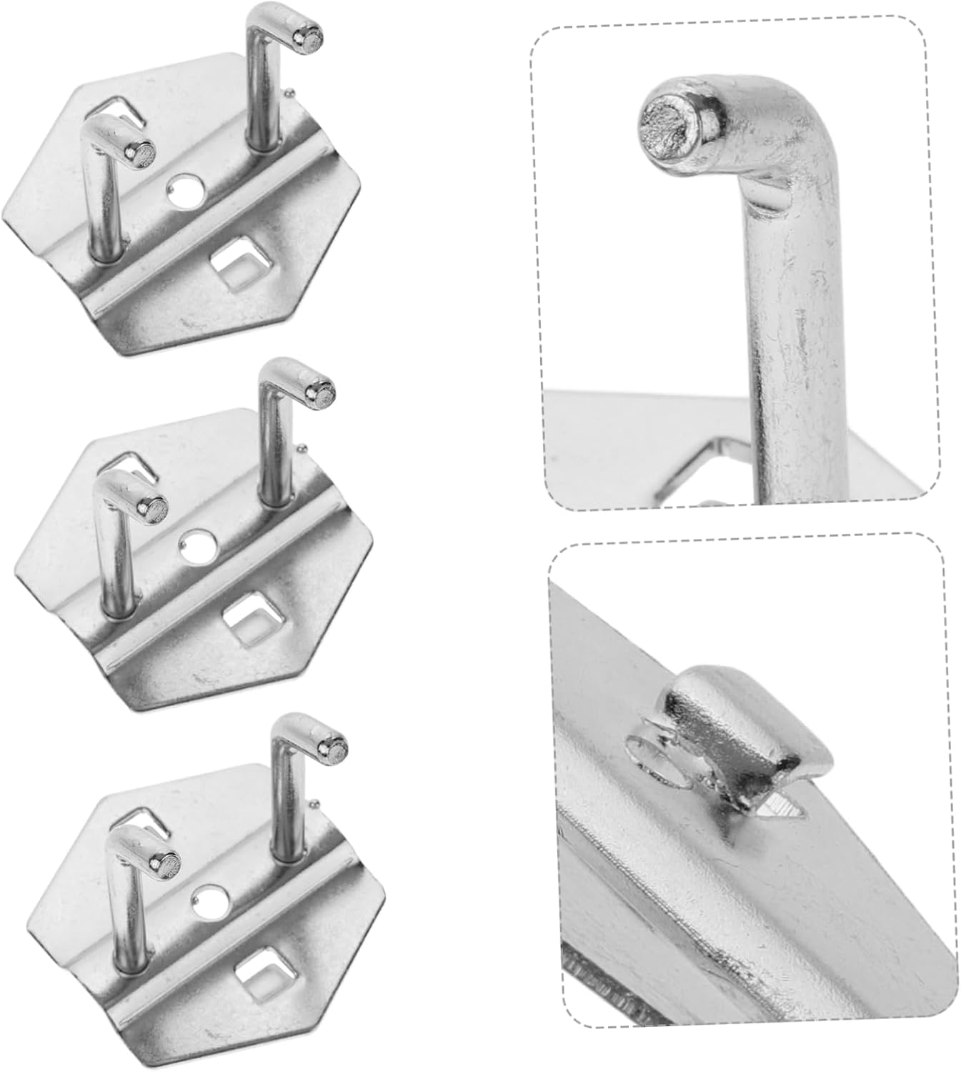 Ciieeo 6pcs Pegboard Hooks Metal Utility Hangers for Organizing Tools Garage and Workshop Storage Easy to Install Sturdy and Versatile for Various Items