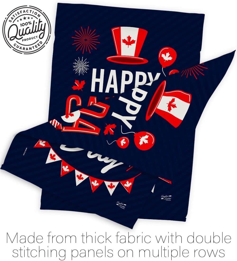 Canada Day Garden Flag - Regional Canadian Territories Region Country Particular Area - House Decoration Banner Small Yard Gift Double-Sided Made in USA 13 X 18.5