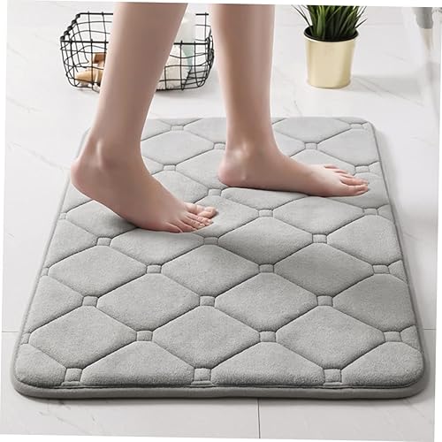Miniatura 2 de Tapete de baño absorbente antideslizante grueso antideslizante para cocina, entrada, gris oscuro, resistente al agua para zonas de alto tráfico