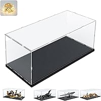 Vista 19 de Vitrina de acrílico transparente engrosada para Lego 75375 Millennium Falcon para 21319 Central Perk 75380 42204 Coleccionables, caja transparente