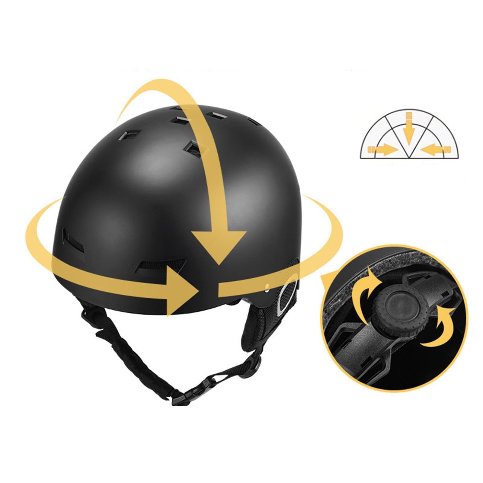 Casco Desmontable para Snowboard, tamaño Ajustable Que Ofrece Comodidad y Calidez al Esquiar en Invierno, Casco de esquí, esquí en la Nieve, Ciclismo, patineta.
