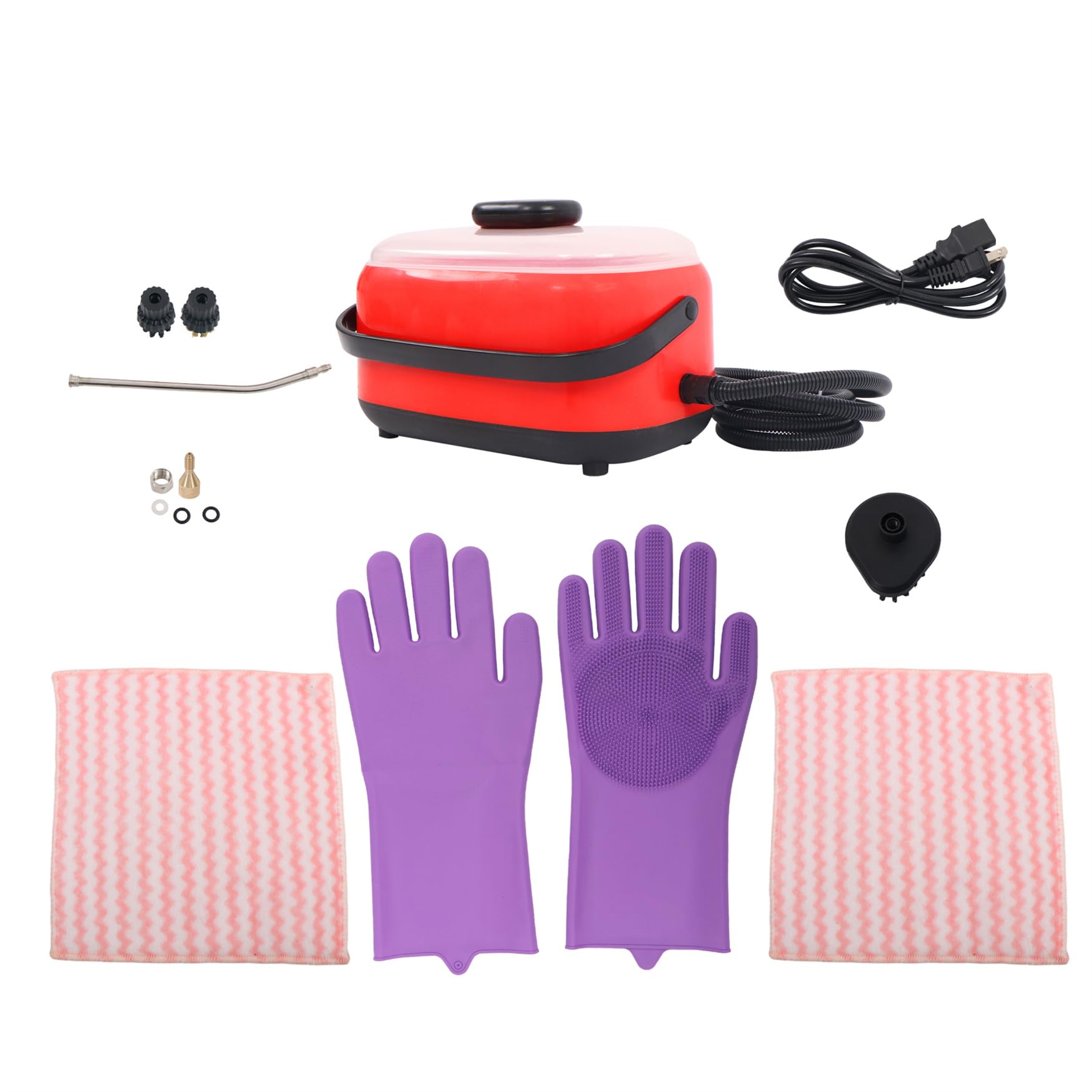 2500W 1500ml Portable High Temperature and High Pressure Steam Cleaner 110V Handheld Steam Cleaner Fit for Cleans Grime