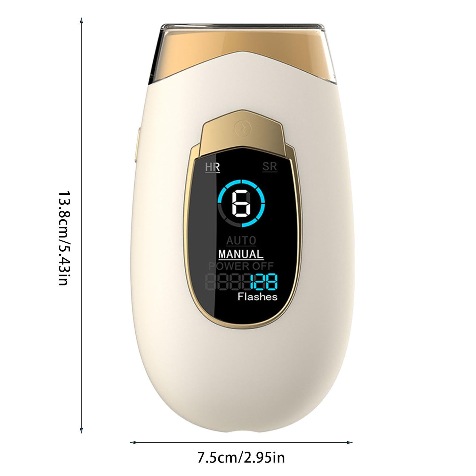 Epilatore a Luce pulsata con Touch Screen LCD Luces Pulsata Epilatore Luce Pulsata 2 in 1 Epilatore Laser per Donna Uomo Viso Corpo (A)
