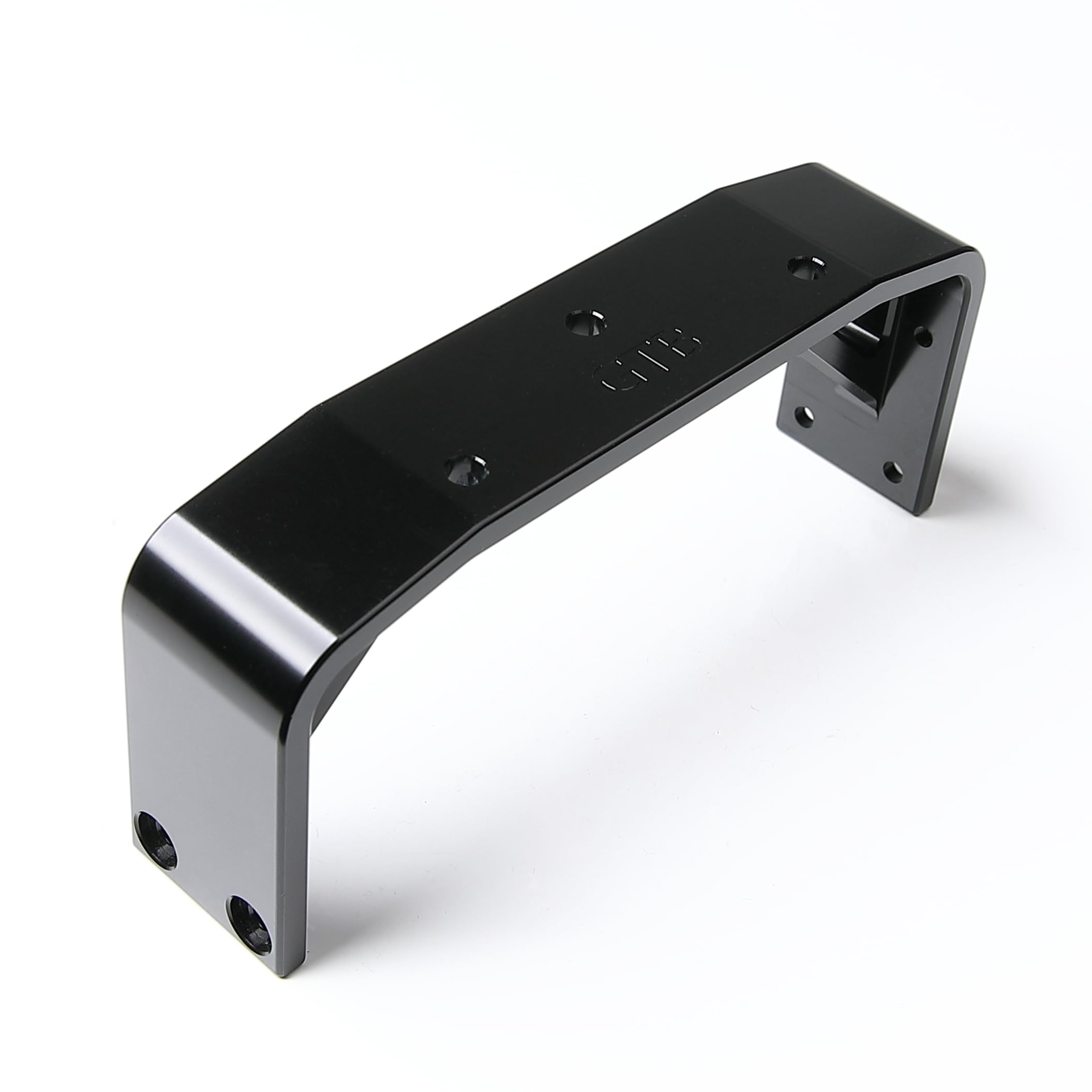 GTBRacing CNC Aluminum Front Bumper for 1/8 RC Car Mad Series Foxx Mad Crusher USA-1 Spare Parts (Black)